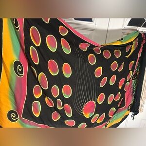 🌙✨ Out of This World: Oversized Celestial Batik Sarong ✨🌙  Beach Wrap